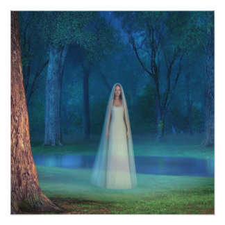 Impression Photo Mystical Forest at Night – Fantasy Art
