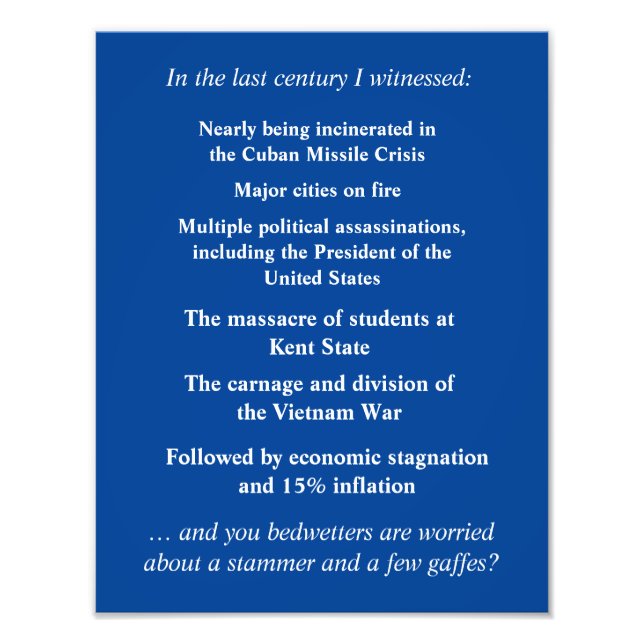 Impression Photo N’ayez pas peur de soutenir Joe Biden (Devant)