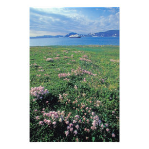 Impression Photo NA, États-Unis, Alaska, Île Aléoutienne, Paysage a