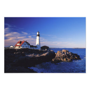 Impression Photo NA, États-Unis, Maine. Phare de Portland Head.