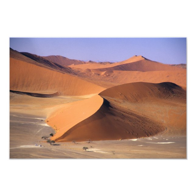 Impression Photo Namibie : Dunes de Sossuvlei, pittoresque aérien. (Devant)