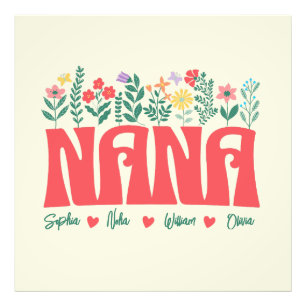 Impression Photo NANA GRANDMA GRANDMÈRE GRANNY -Customisez-le