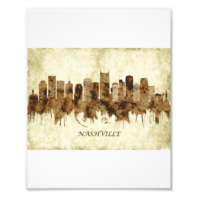 Impression Photo Nashville Tennessee Cityscape (Devant)