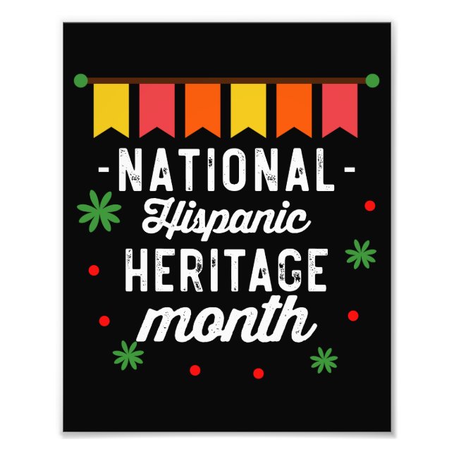 Impression Photo National Hispanique Mois du patrimoine Funny Cadea (Devant)