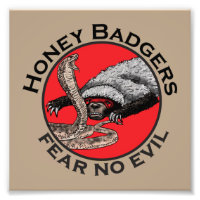 Ne craignez aucun mal Badass Honey Badger Red Anim