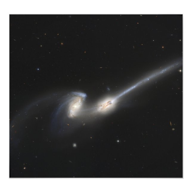 Impression Photo NGC 4676, également connu sous le nom de Mice Gala (Devant)