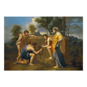 Impression Photo Nicolas Poussin - Et dans Arcadia ego