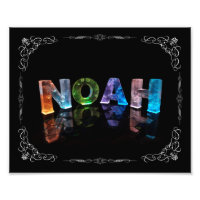 Noah - Le nom Noah en lumières 3D (Photo)