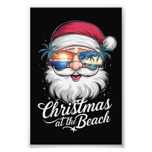 Impression Photo Noël À La Plage Hawaiian Summer Holiday (Devant)