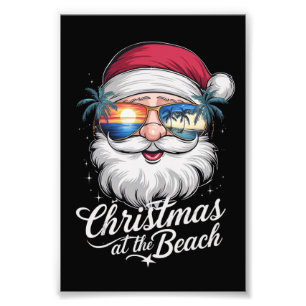 Impression Photo Noël à la plage Vacances d'été hawaïennes de Noël