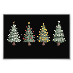 Impression Photo Noël Arbre cadeau de vacances hiver