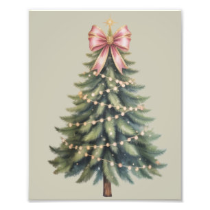 Impression Photo Noeud de sapin de Noël Coquette Xmas
