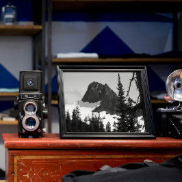 Impression Photo North Cascades Mountain Peak Noir et blanc