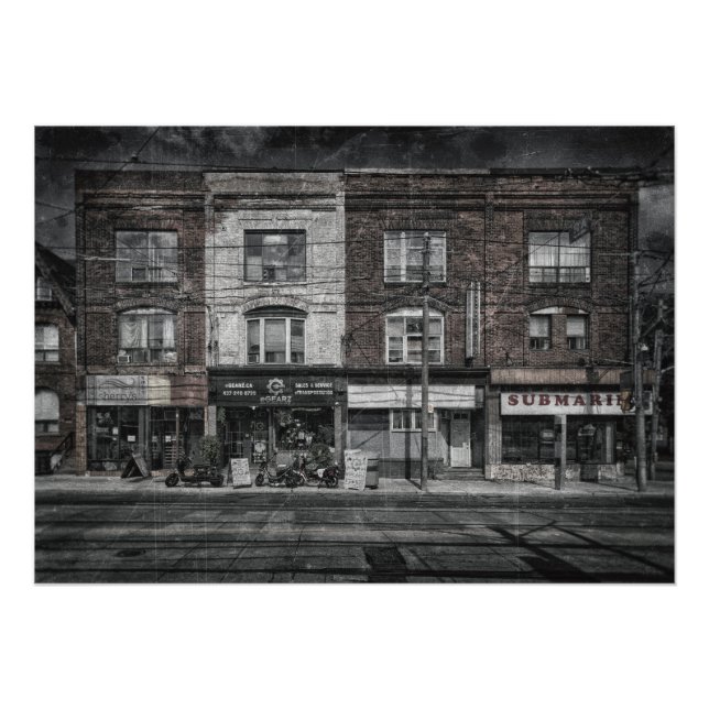 Impression Photo Nos 239 - 245 Broadview Ave 1 Old Film Version (Devant)