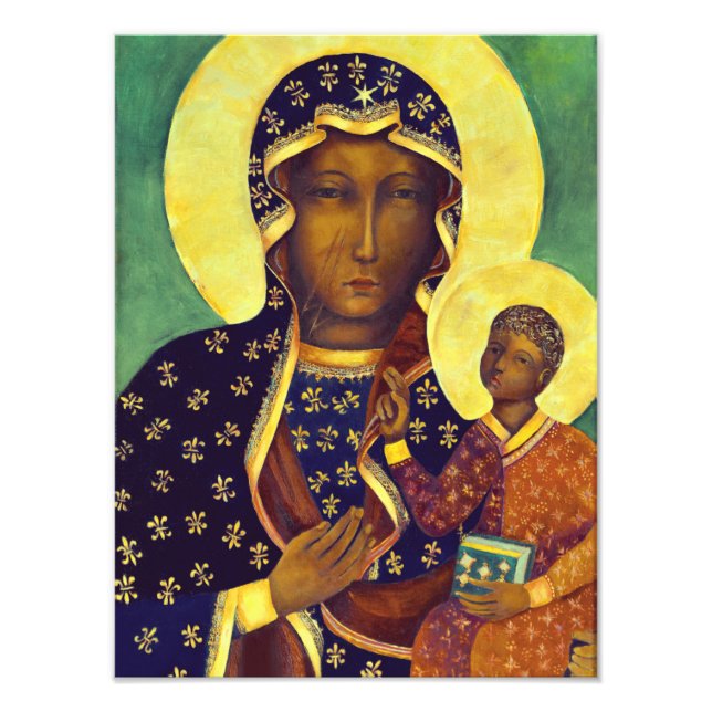 Impression Photo Notre dame de Czestochowa Black Madonna Icon Polog (Devant)