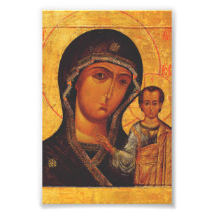 Impression Photo Notre-Dame de Kazan Icône orthodoxe