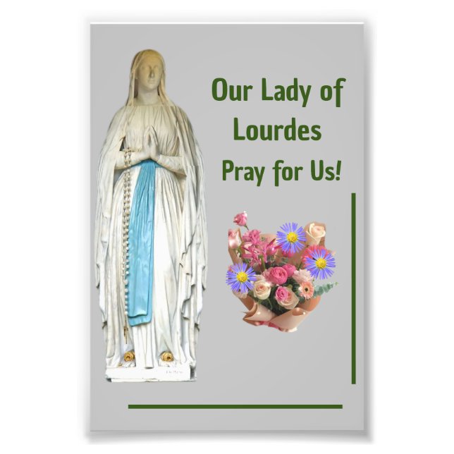 Impression Photo Notre Dame de Lourdes (Devant)