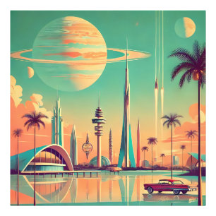 Impression Photo Nouvelle Floride Futuriste Atomique