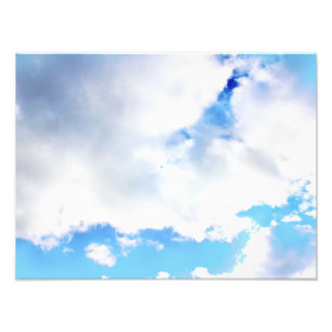Impression Photo Nuages blancs et ciel bleu