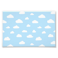 Nuages de dessin blanc sur Motif Arrière - plan bl