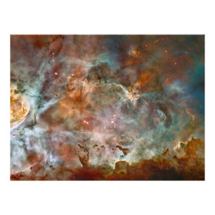 Impression Photo Nuages sombres de la nébuleuse de la Carène Hubble