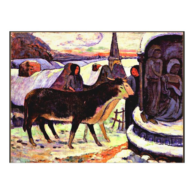 Impression Photo Nuit de Noël par Paul Gauguin (Devant)