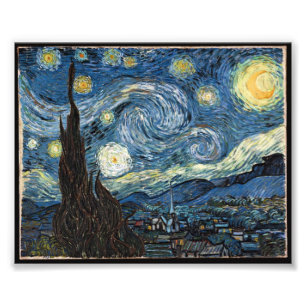 Impression Photo Nuit étoilée de Vincent Van Gogh