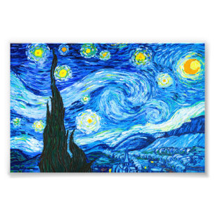 Impression Photo Nuit Van Gogh Starry