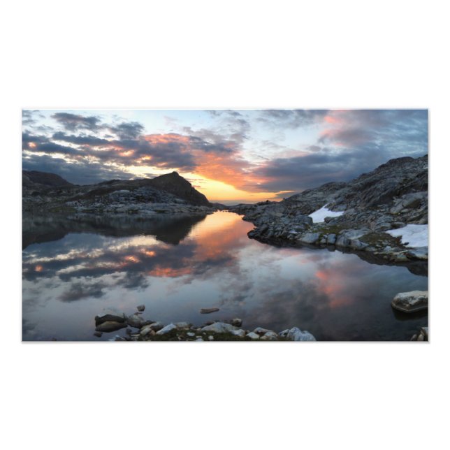 Impression Photo Nydiver Lakes Sunrise 2 - Ansel Adams Wilderness (Devant)