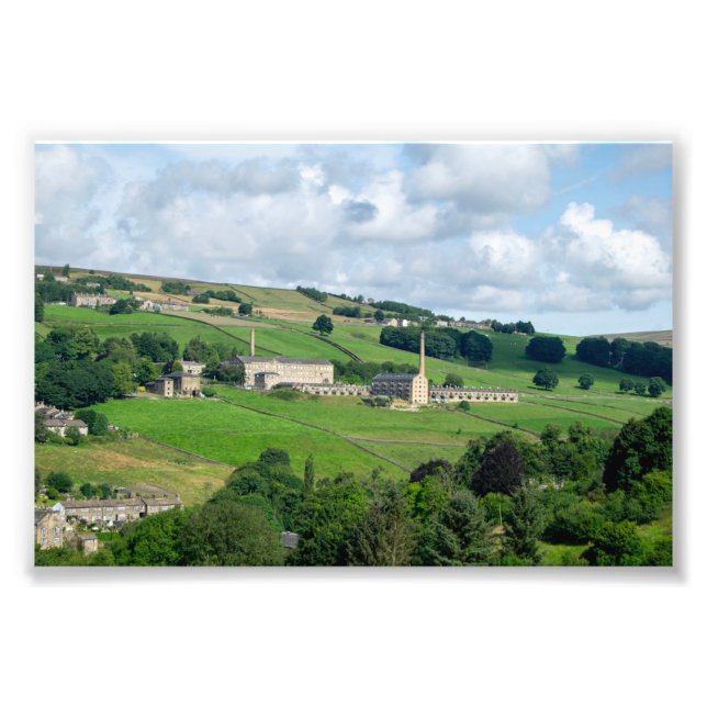 Impression Photo Oats Royd Mill - Paysage historique du Yorkshire (Devant)