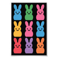 Oeufs de lapin de Pâques Plaid Leopard