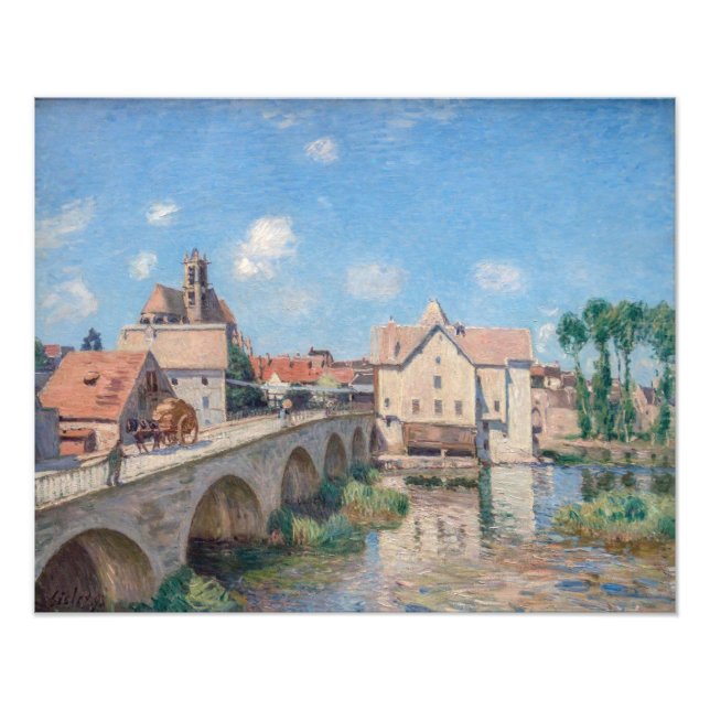 Impression Photo OEuvre d'Alfred Sisley - Le Pont de Moret (Devant)