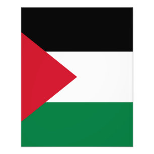 Impression Photo officiellement le drapeau de l'État de Palestine
