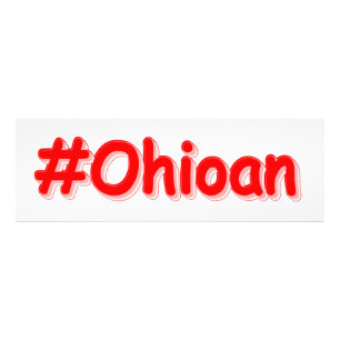 Impression Photo "#Ohioan" Joli design. Acheter maintenant Imprimer