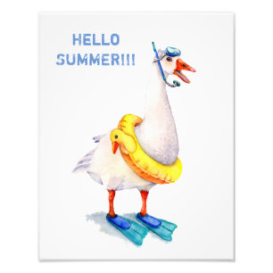 Impression Photo Oie blanche