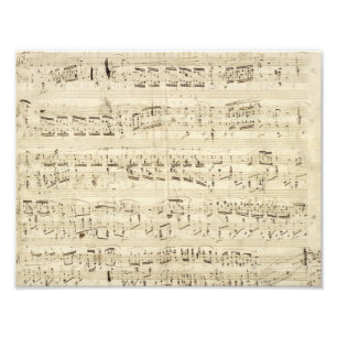 Impression Photo Old Music Notes