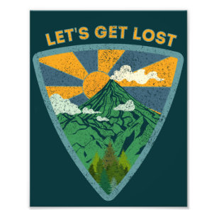 Impression Photo On se perd randonnée vintage