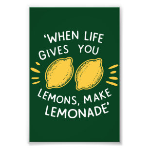 Impression Photo Optimisme de limonade, citrons d'été