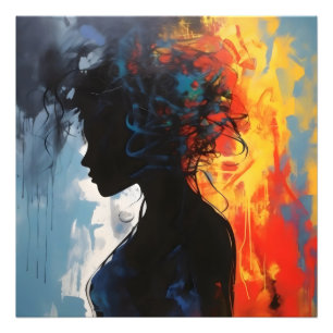 Impression Photo Orange Abstraite