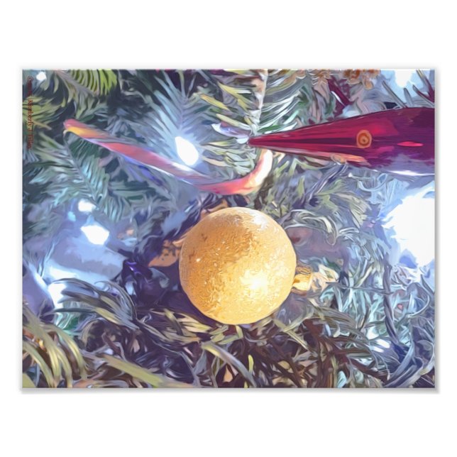 Impression Photo Ornements de vacances en hiver (Devant)