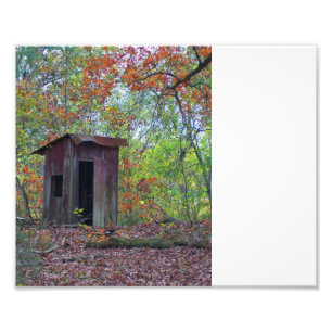 Impression Photo Outhouse à l'automne