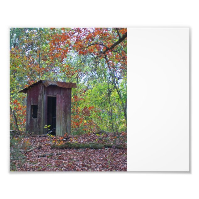Impression Photo Outhouse à l'automne (Devant)