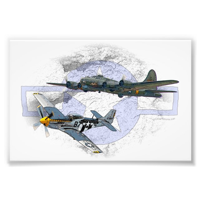Impression Photo P-51 Mustang (Devant)