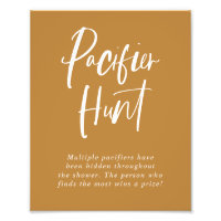 Pancarte de chasse à la tétine en calligraphie mou