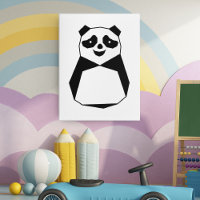 Impression photo Panda géométrique