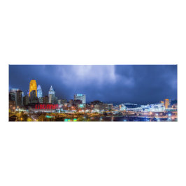 Impression Photo Pano 2016 Capture Cincinnati Ohio Skyline - Imprim
