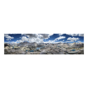 Impression Photo Panorama des lacs de Rae de Fin Dome - sentier Joh