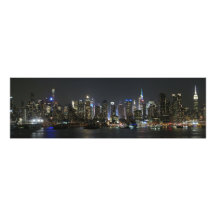 Panorama nocturne de New York