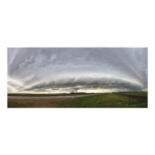 Impression Photo Panoramique de Shelf Cloud près de Vibank Sk