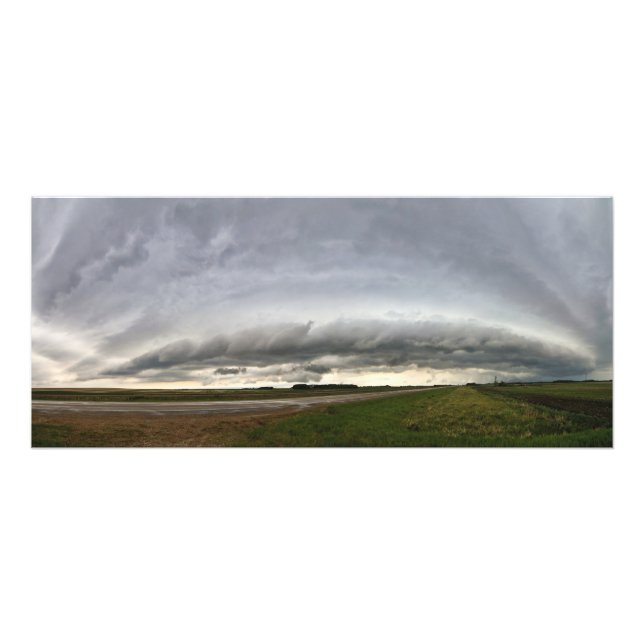 Impression Photo Panoramique de Shelf Cloud près de Vibank Sk (Devant)